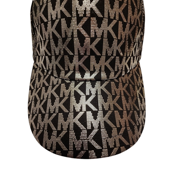 Michael Kors Black and Silver Glitzy Baseball  Cap - Picture 3 of 6
